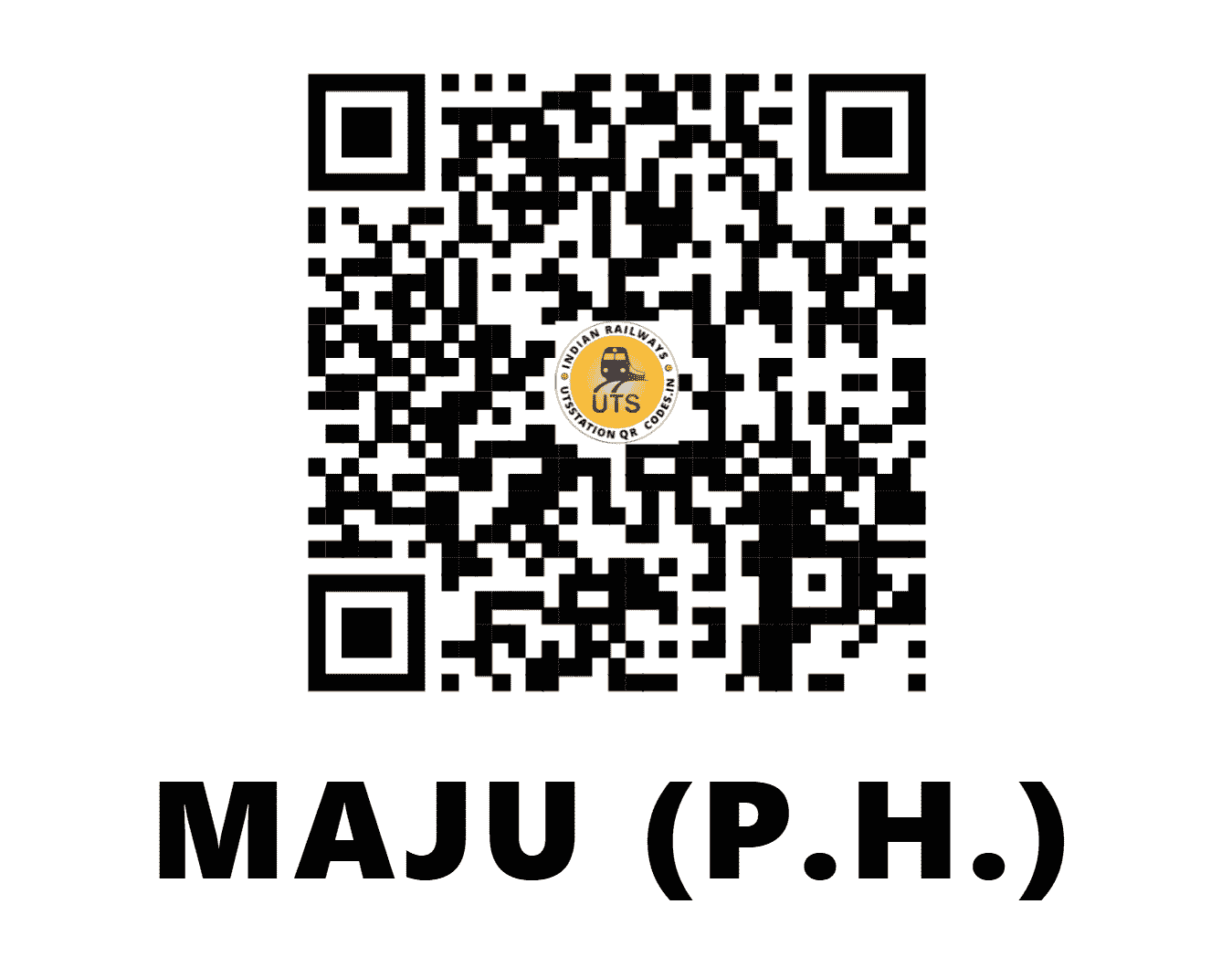 UTS QR Code for MAJU (P.H.) - MJH (SE - WEST BENGAL)
